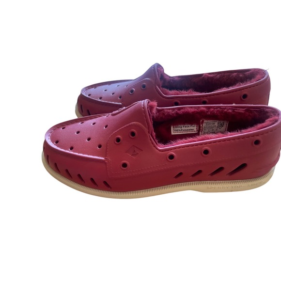 Sperry‎ Mens Authentic Original Float Cozy Red Boat Shoes 11 Medium - Picture 1 of 7